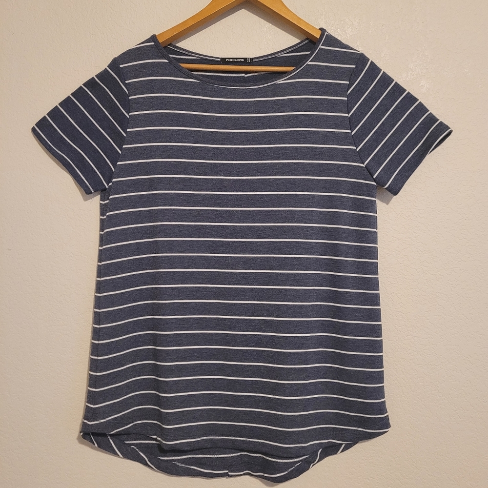 Pink Clover oversized striped shirt